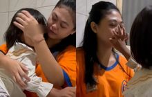 Viral di Hari Ibu, Polisi Izinkan Anak Peluk Ibunya yang Sedang Ditahan