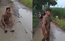 Viral Kades di Sragen Mandi Lumpur Diduga Gegara Jalan Rusak Puluhan Tahun Tak Kunjung Diperbaiki Pemkab
