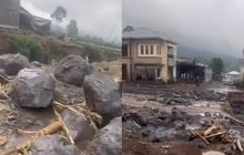 Banjir Bandang di Desa Penakir Pemalang, Bawa Bongkahan Batu hingga Kayu ke Pemukiman Warga