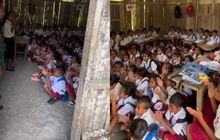 Tembok Bambu dan Lantai Tanah, Jadi Saksi Betapa Besar Semangat Para Siswa SD di NTT demi Menuntut Ilmu