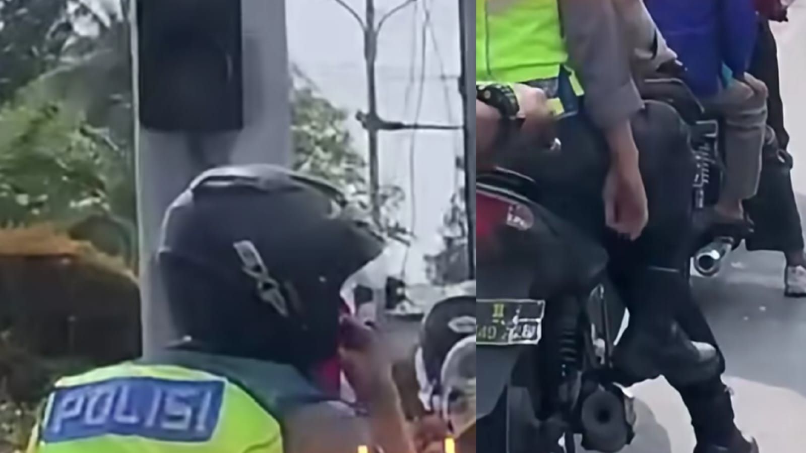 Viral Pengendara Tegur Oknum Polisi yang Merokok di Jalan, Minta Matikan Rokok karena Membahayakan yang Lain