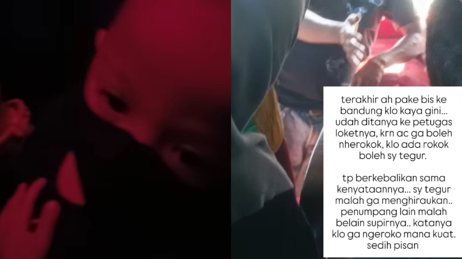 Ibu Ini Curhat Naik Bus AC tapi Sopir dan Penumpang Merokok Selama Perjalanan: Cuma Bisa Berdoa Paru-Paru Kami Tetap Sehat