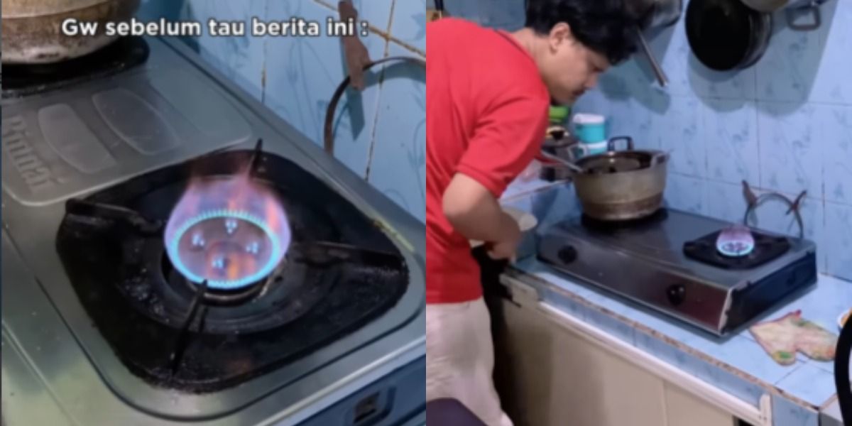 Viral Konten Warga yang Terapkan Imbauan Menteri Bahlil Agar Tak Boros Gas LPG, Pastikan Api Kompornya Kini Langsung Mati
