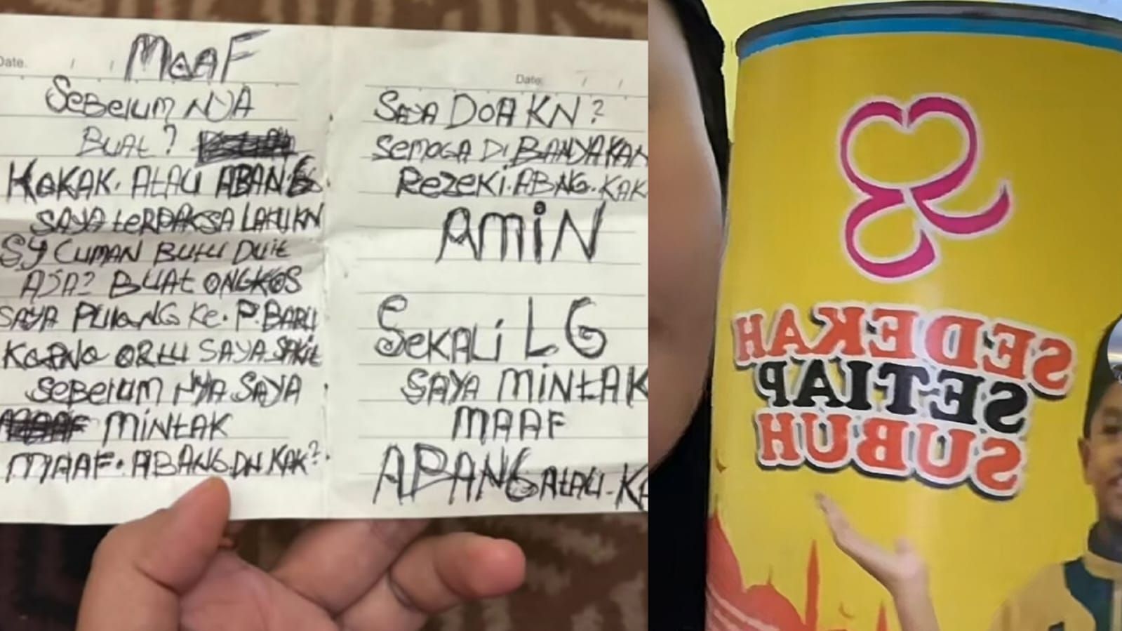 Viral Maling di Medan Tinggalkan Sepucuk Surat untuk Korbannya, Minta Maaf karena Butuh Uang untuk Pulang ke Pekanbaru