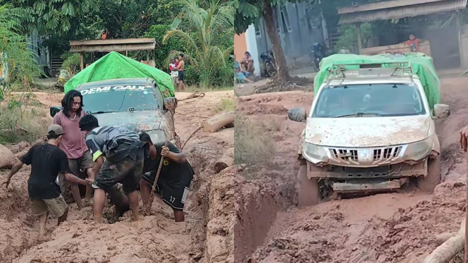 Viral Jalan Rusak dan Berlumpur di Kabupaten Sintang, Warga Sebut Hanya Ingin Tagih Janji Perbaikan