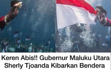 Merah Putih Berkibar dari Dasar Laut: Aksi Unik Gubernur Maluku Utara Sambut HUT RI ke-80