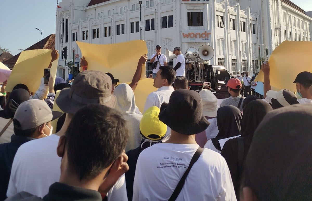 Ribuan Massa di Titik Nol Yogyakarta Dukung Program MBG dan Desak Transparansi serta Pemberantasan Korupsi
