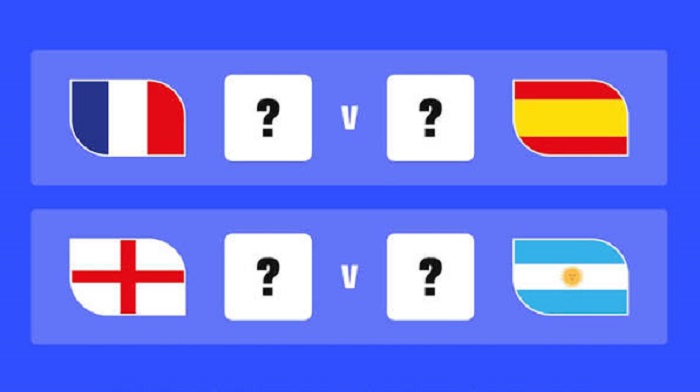 Prediksi Laga Semifinal Piala Dunia 2026: Prancis vs Spanyol dan Inggris vs Argentina.
