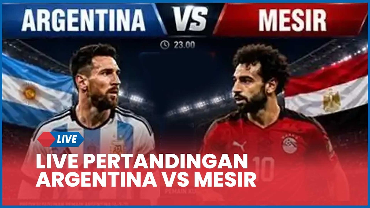 Link Siaran Langsung Argentina vs Mesir Piala Dunia 2026 Live TVRI dan Streaming Resmi